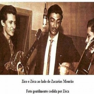 Zico e Zeca ao lado de Zacarias Mourão